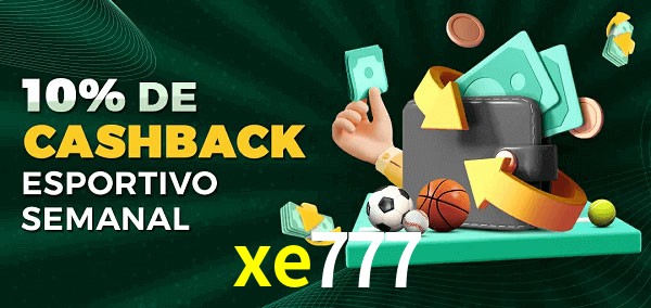 10% de bônus de cashback na xe777